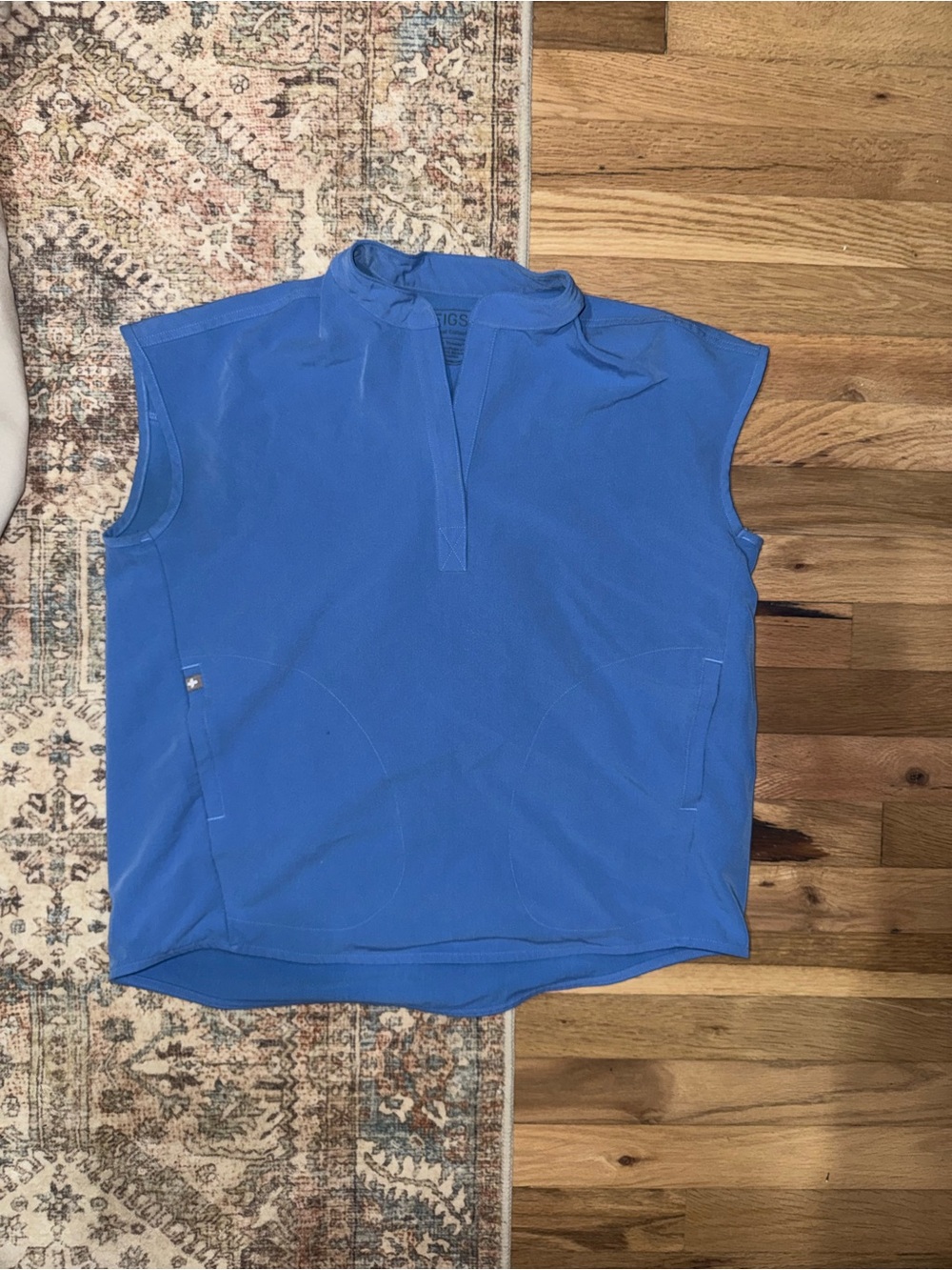 Women's Blue Sleeveless ceil blue